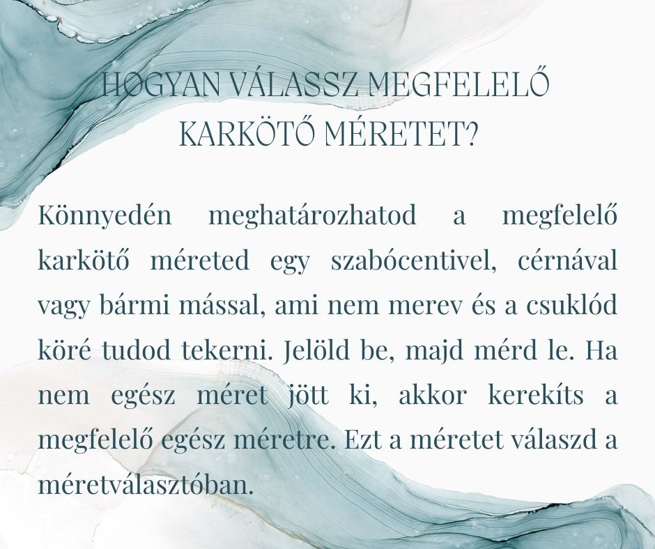 hogyan válassz karkötő méretet